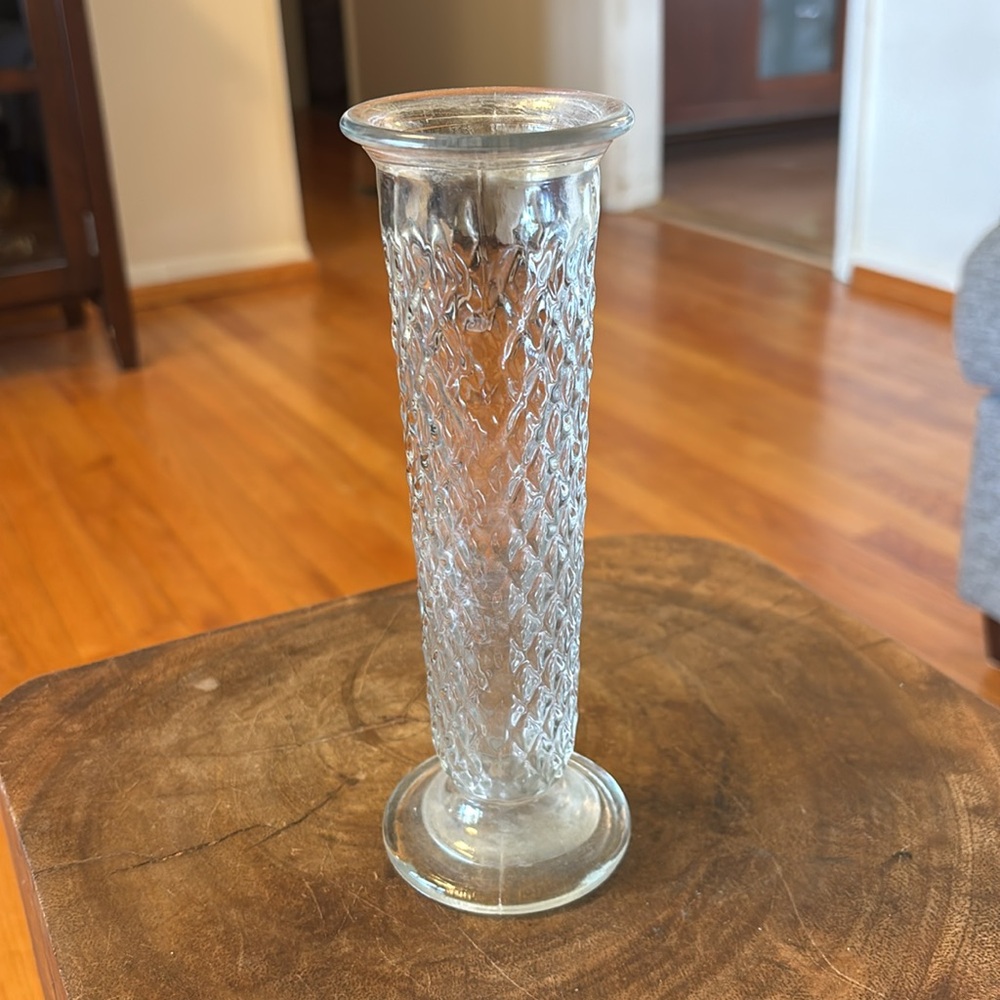 Set of 3 Vintage Clear Glass Bud Vases - Anchor Hocking & E.O. Brody - Picture 2 of 9